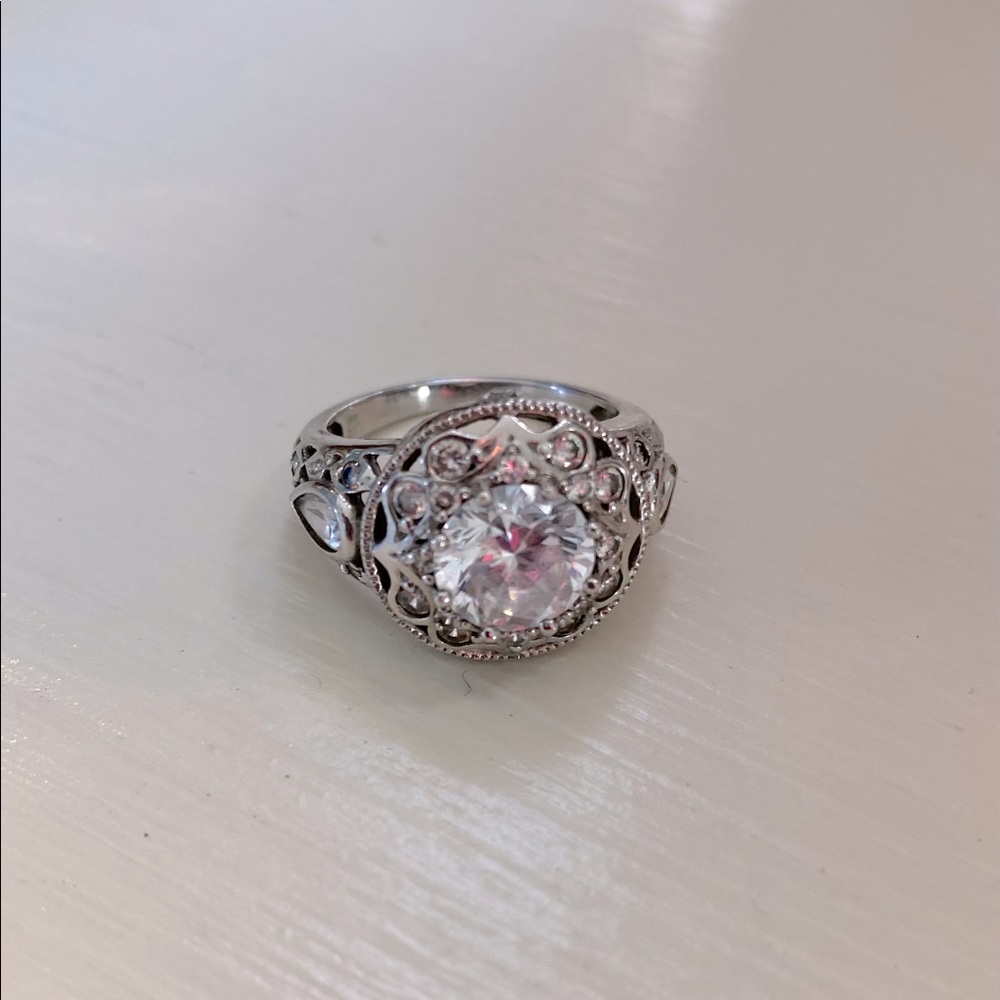 CZ Sterling Estate Ring